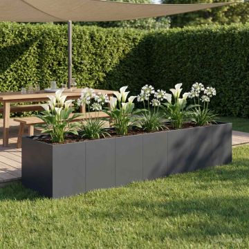 Vaso da giardino Antracite 280 x 80 x 60 cm