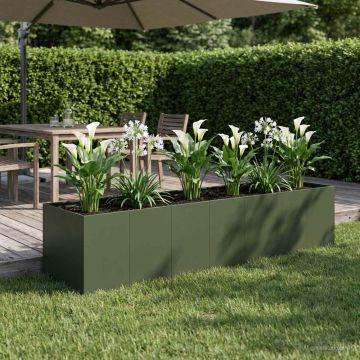 Vaso da giardino Verde Oliva 280 x 80 x 60 cm