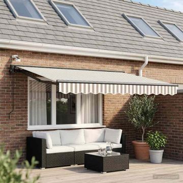 Tettuccio Elettrico Retrattile Grigio chiaro e bianco 2,5 x 2 m