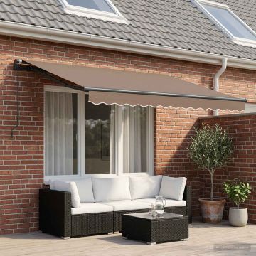 Tenda retrattile Tortora 2,5 x 2 m Tessuto