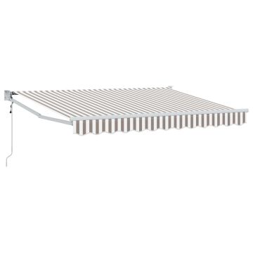 Tenda retrattile Grigio chiaro e bianco 3,5 x 2 m