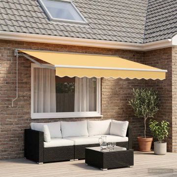 Tenda retrattile Sabbia 3,5 x 2 m Poliestere e Alluminio