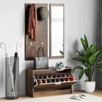 Set Scarpiere 3 in 1 rovere fumo in Legno Multistrato
