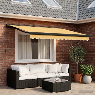 Tenda retrattile Sabbia 300 x 250 cm Tela e Alluminio