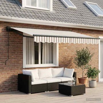 Tenda retrattile Grigio chiaro e bianco 3,5 x 2,5 m