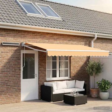 Tettuccio Elettrico Retrattile Sabbia 4 × 3 m