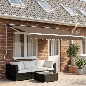 Tettuccio Elettrico Retrattile Tortora 4 × 3 m
