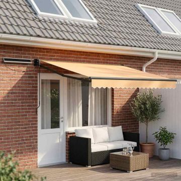 Tettuccio Elettrico Retrattile Sabbia 4,5 × 3 m
