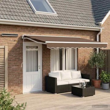 Tettuccio Elettrico Retrattile Tortora 4,5 × 3,5 m
