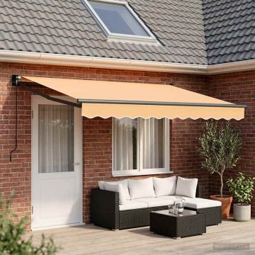 Tenda retrattile Sabbia 5 x 3 m 100% Poliestere e Alluminio