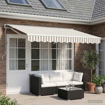 Tettuccio Elettrico Retrattile Grigio chiaro e bianco 5 x 3 m