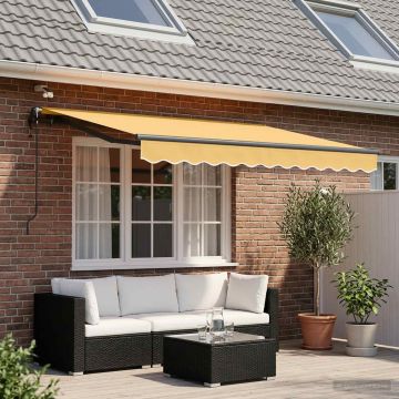 Tenda retrattile Sabbia 500 × 350 cm Poliestere