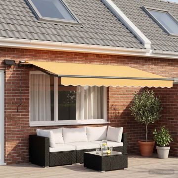 Tenda retrattile Sabbia 600 × 300 cm Tessuto e Alluminio