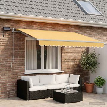 Tenda retrattile Sabbia 600 × 350 cm Tessuto e Alluminio