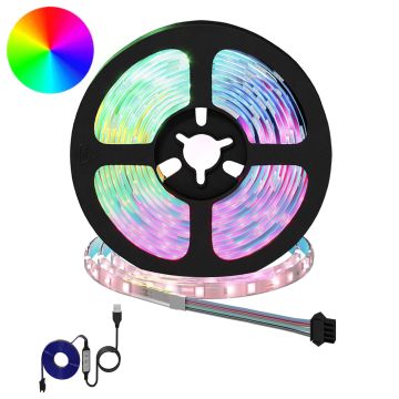 Striscia LED 12 pz Nero e trasparente Rame e plastica