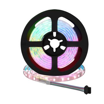 Striscia LED 2 pz Nero e trasparente Rame e plastica