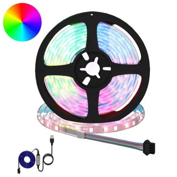 Striscia LED 12 pz Nero e trasparente Rame e plastica
