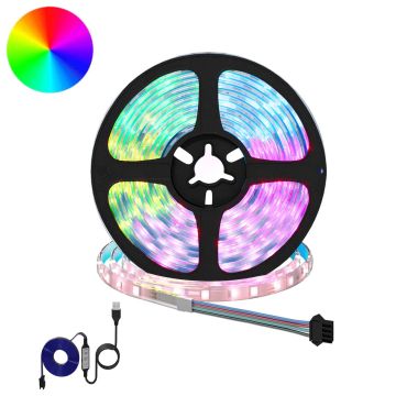Striscia LED 12 pz Nero e trasparente Rame e plastica