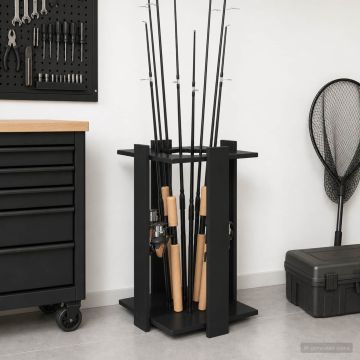 Supporto per stecche da biliardo Legno ingegnerizzato Nero