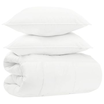 Set di piumoni 240 x 260 cm No Cotone, Bambù, Poliestere Bianco
