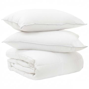 Set Piumone e Cuscino da Letto 3 pz 200 x 200 cm Inverno 700 g/pc