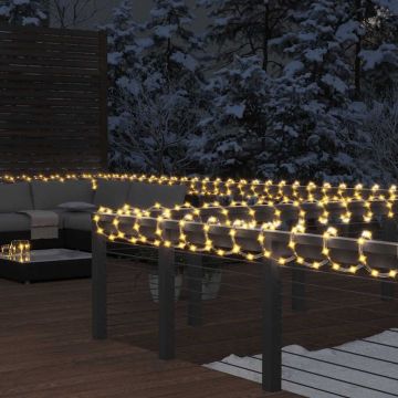 Stringa di Luci con 240 LED Bianco Caldo 10 m in PVC
