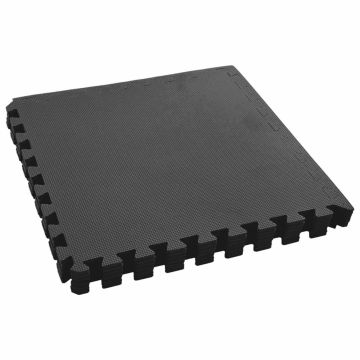 Tappetino per piscina 6 pz Nero 2,16 ㎡ Schiuma EVA