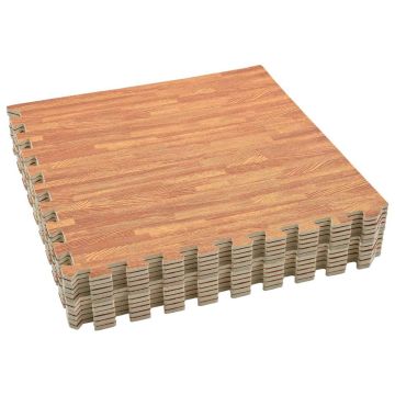 Tappetino per piscina 12 pz legno 4,32 ㎡ Schiuma EVA