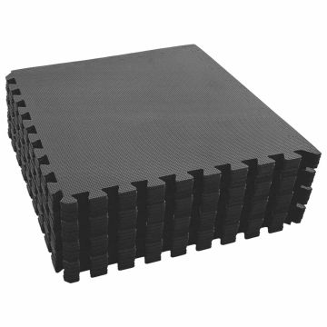 Tappetino per piscina 24 pz Nero 8,64 ㎡ Schiuma EVA