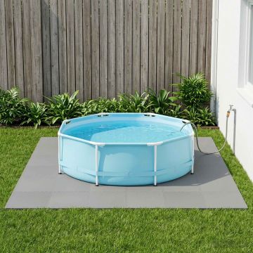 Tappetino per piscina 24 pz Grigio 8,64 m² Schiuma EVA