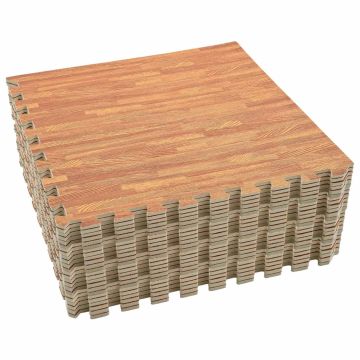 Tappetino per piscina 24 pz legno 8,64 ㎡ Schiuma EVA