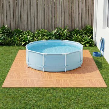 Tappetino per piscina 50 pz legno 18 m² Schiuma EVA