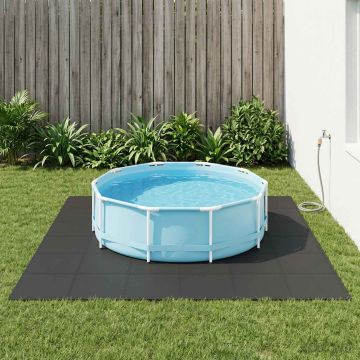 Tappetino per piscina 24 pz Nero 8,64 m² Schiuma EVA