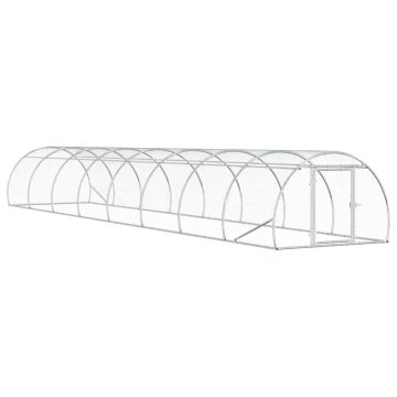 Pollaio Argento 800 x 150 x 100 cm Acciaio zincato