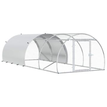 Pollaio Argento 400 x 150 x 100 cm Acciaio zincato