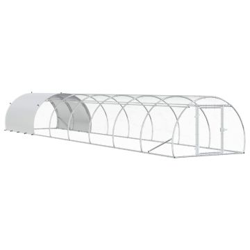 Pollaio Argento 800 x 150 x 100 cm Acciaio zincato