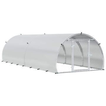 Pollaio Argento 400 x 150 x 100 cm Acciaio zincato