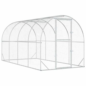 Pollaio Argento 400 x 200 x 200 cm Acciaio zincato