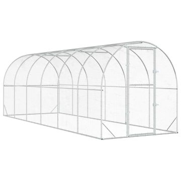 Pollaio Argento 600 x 200 x 200 cm Acciaio zincato