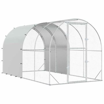 Pollaio Argento 400 x 200 x 200 cm Acciaio zincato