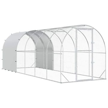 Pollaio Argento 600 x 200 x 200 cm Acciaio zincato