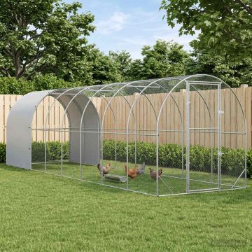 Pollaio Argento 800 x 200 x 200 cm Acciaio zincato