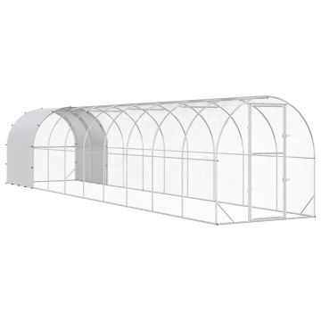 Pollaio Argento 1000 x 200 x 200 cm Acciaio zincato