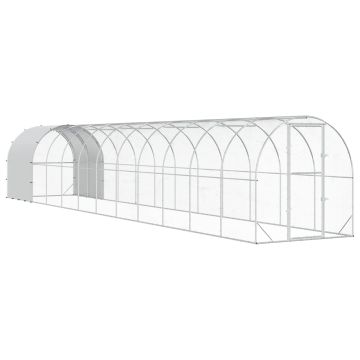Pollaio Argento 1200 x 200 x 200 cm Acciaio zincato