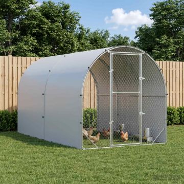 Pollaio Argento 400 x 200 x 200 cm Acciaio zincato