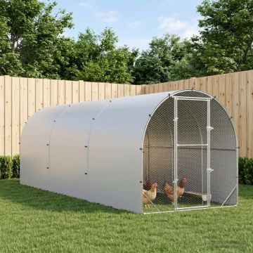 Pollaio Argento 600 x 200 x 200 cm Acciaio zincato