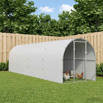 Pollaio Argento 800 x 200 x 200 cm Acciaio zincato