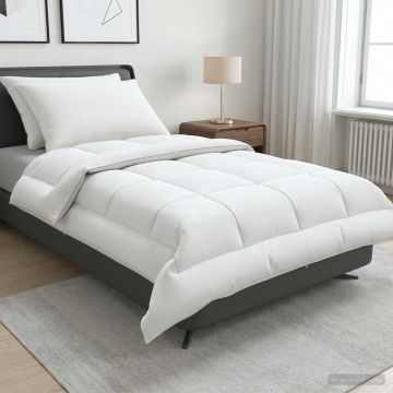 Set di piumone e cuscini 3 pz 135x220 cm Estate 140 GSM Lana