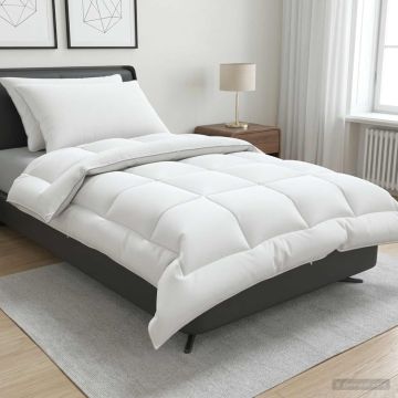 Set di piumone e cuscini 3 pz 155x220 cm Inverno 450 GSM Lana
