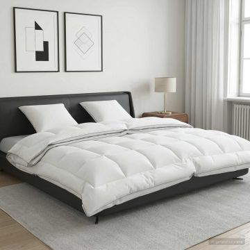 Set di piumone e cuscini 3 pz 200x200 cm 4 stagioni 200+300 GSM
